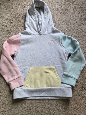 Puma Pastel Colorblock Kids Hoodie